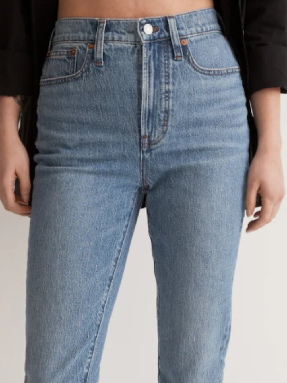 Madewell The Perfect Vintage Jean in Earlside Wash: Raw-Hem Edition